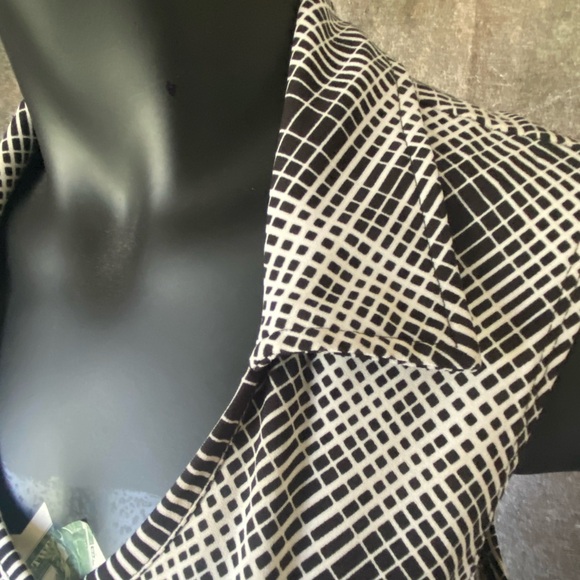 Black & White Checkered Print Dress - Picture 5 of 8